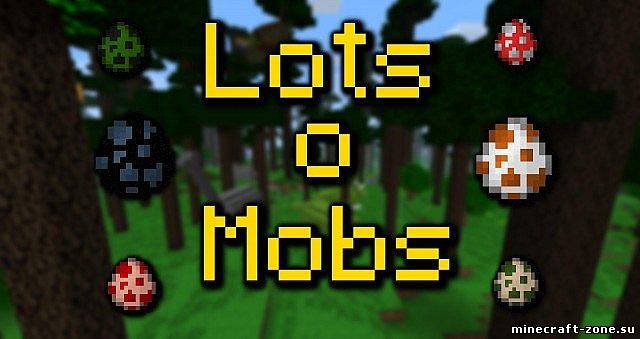 LotsOMobs [1.4.7] - динозавры и не только