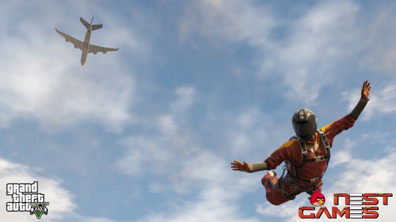 GTA 5 под водой и в воздухе