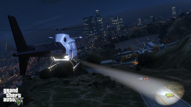 GTA 5 под водой и в воздухе