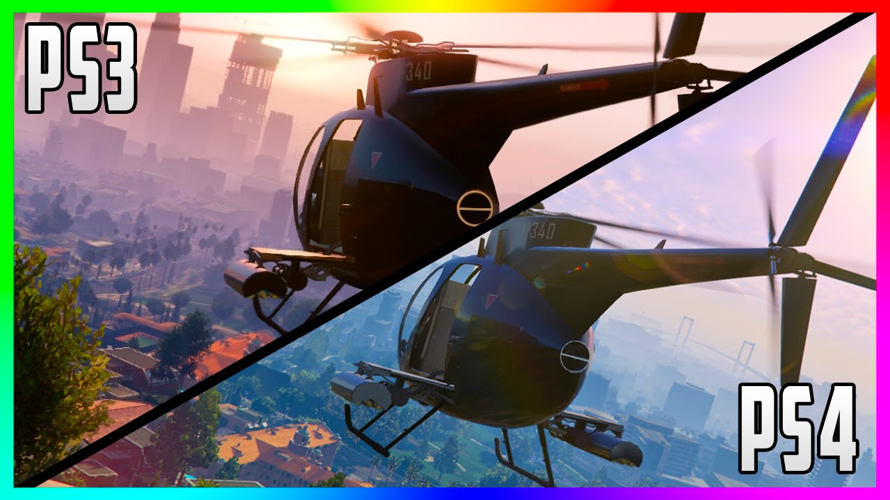 Сравнение графики в GTA 5 - PS 3 vs PS 4.